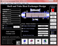 Shell and Tube Heat Exchanger Design screenshot